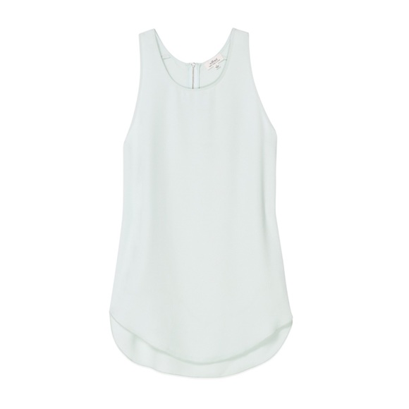 Aritzia Wilfred Sèvres Blouse in mint green - Picture 1 of 14